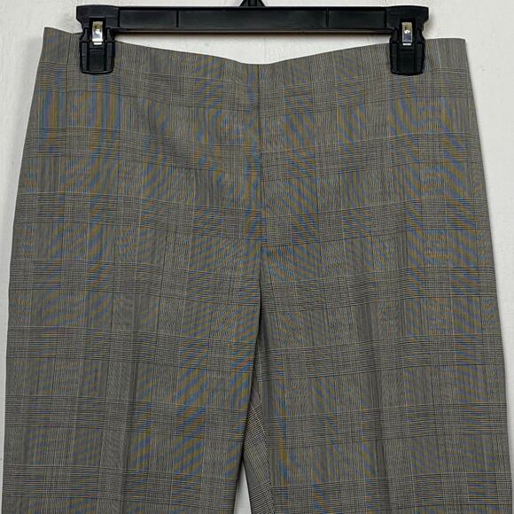 St. John Houndstooth Plaid Slim Leg Side Zip Ankle Pants Size 4 - Picture 3 of 8